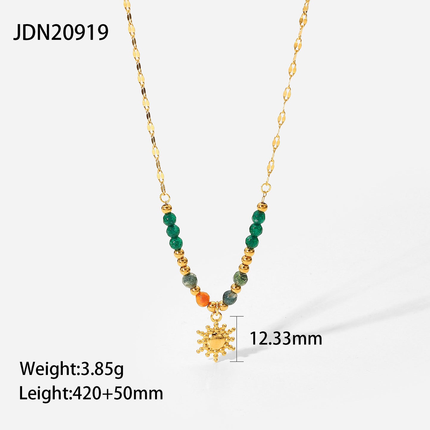 SISSLIA 2024 New Trend High Quality Selling 18K Gold Plated Turquoise Pearl Necklace for Women
