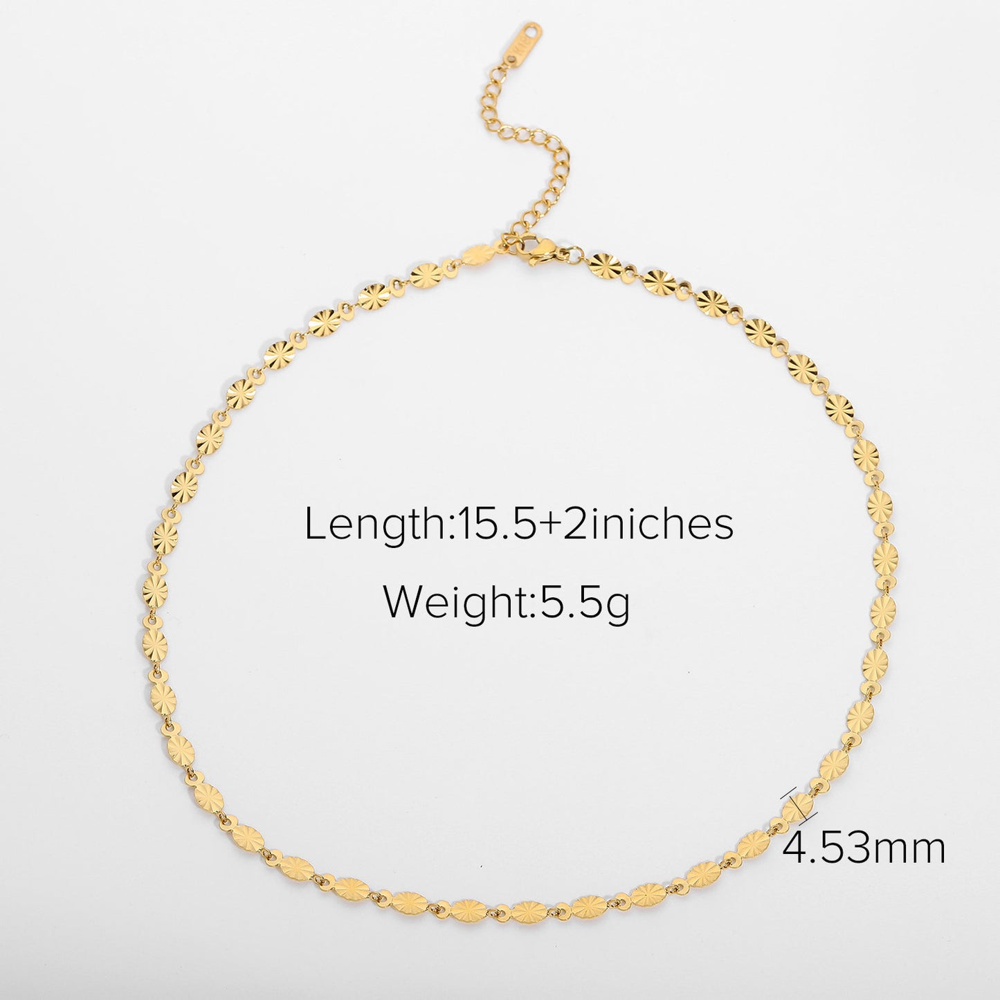 SISSLIA Trend Retro Simple Personality Senior Gold-Plated Multi-Layer Collarbone Choker for Women