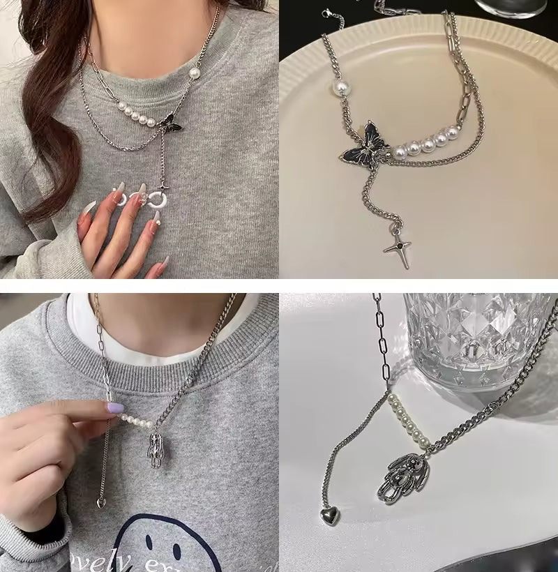 SISSLIA Hip Hop Fashion Jewelry Gift Stainless Steel Pendant Necklaces