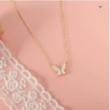 18K Stainless Steel Butterfly Necklaces