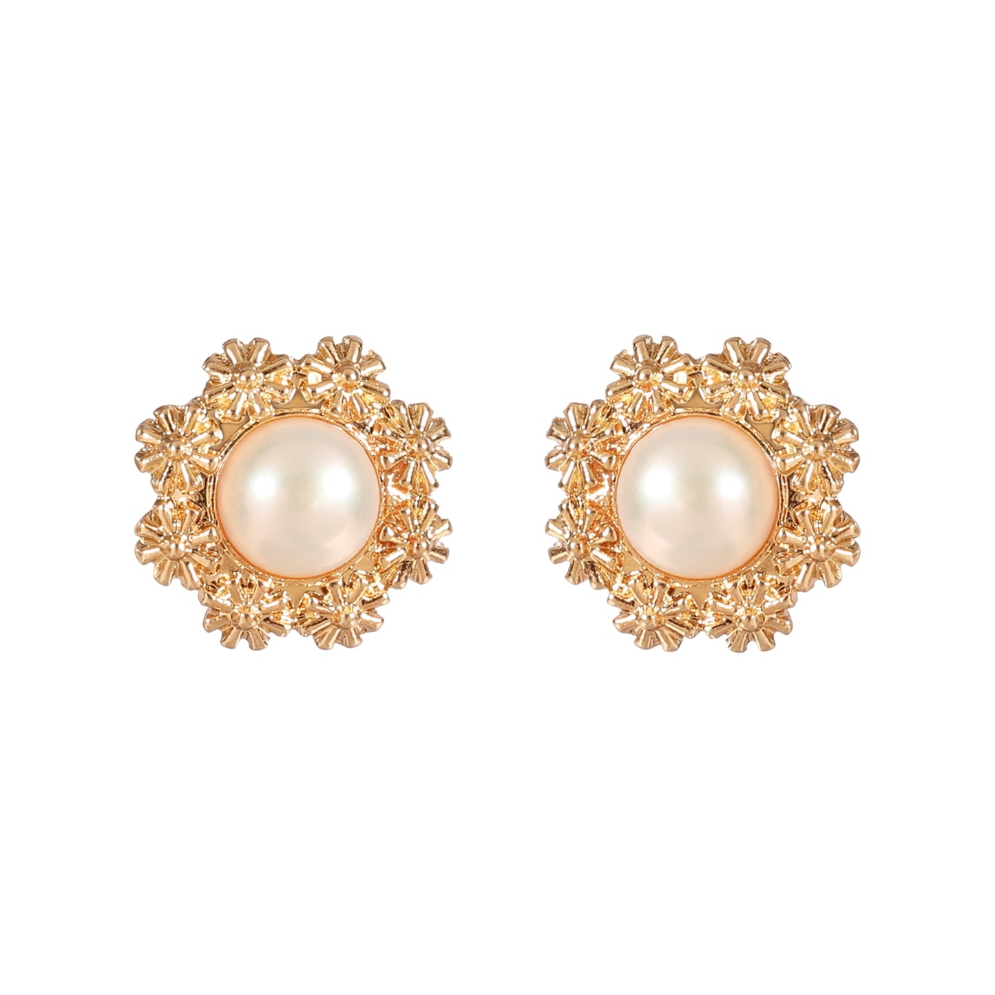 Pearl Stud Earrings Design Elegant