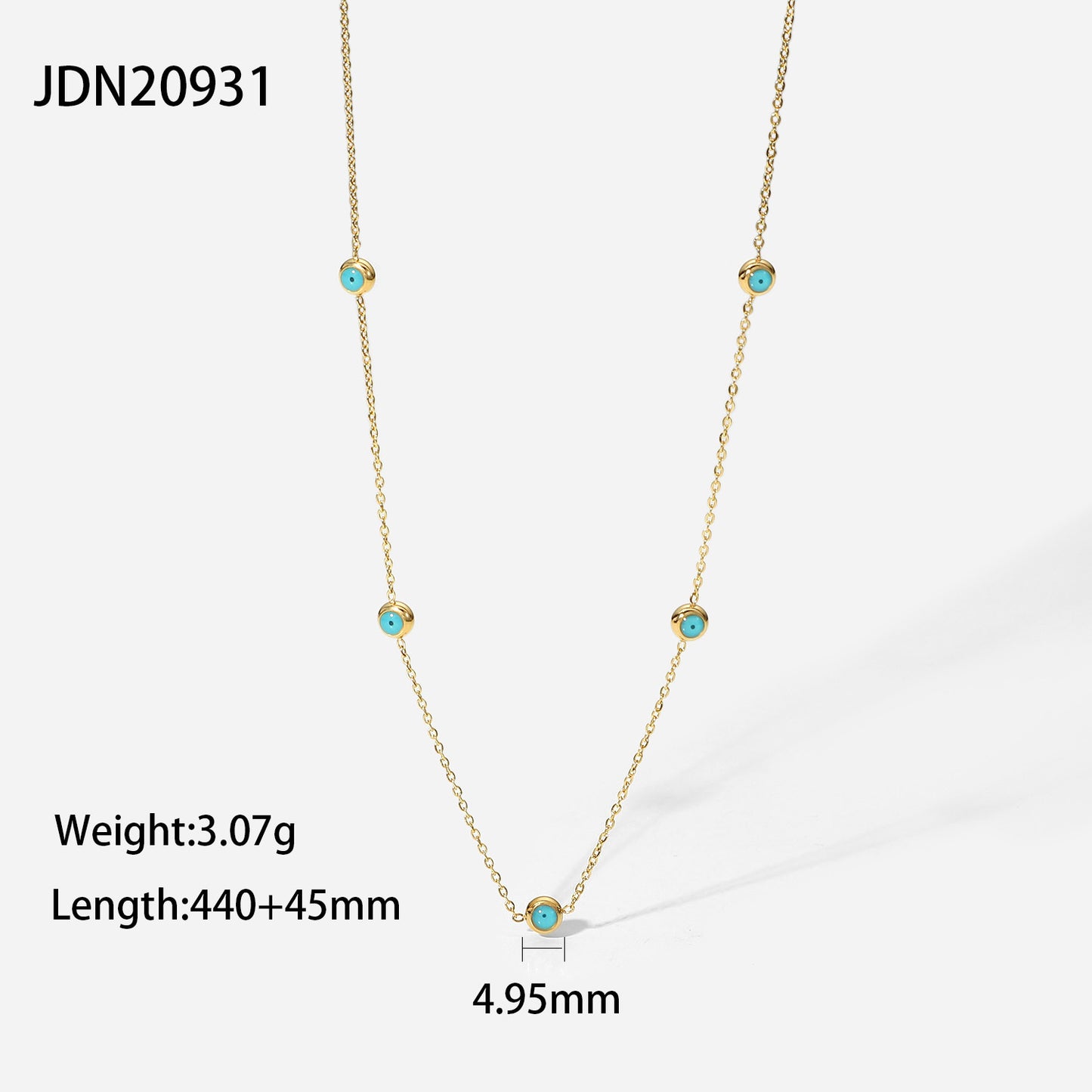 SISSLIA 2024 New Trend High Quality Selling 18K Gold Plated Turquoise Pearl Necklace for Women