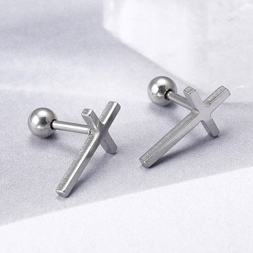 Sisslia 2024 High Fashion Simple Hip Hop Metal Stainless Steel Thick Chain Ear Clips