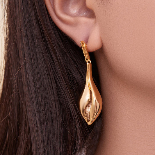 SISSLIA Long Drip Pendant Drop Earrings for Women Trendy Ladies Daily Elegant Accessories on Ear Fashion Jewelry