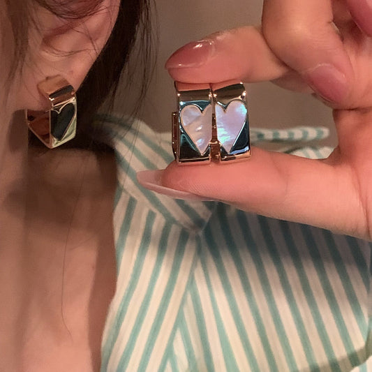 Fashion heart Stud Earrings