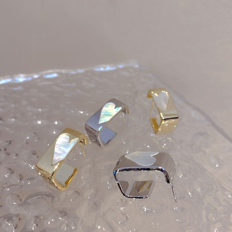 Fashion heart Stud Earrings