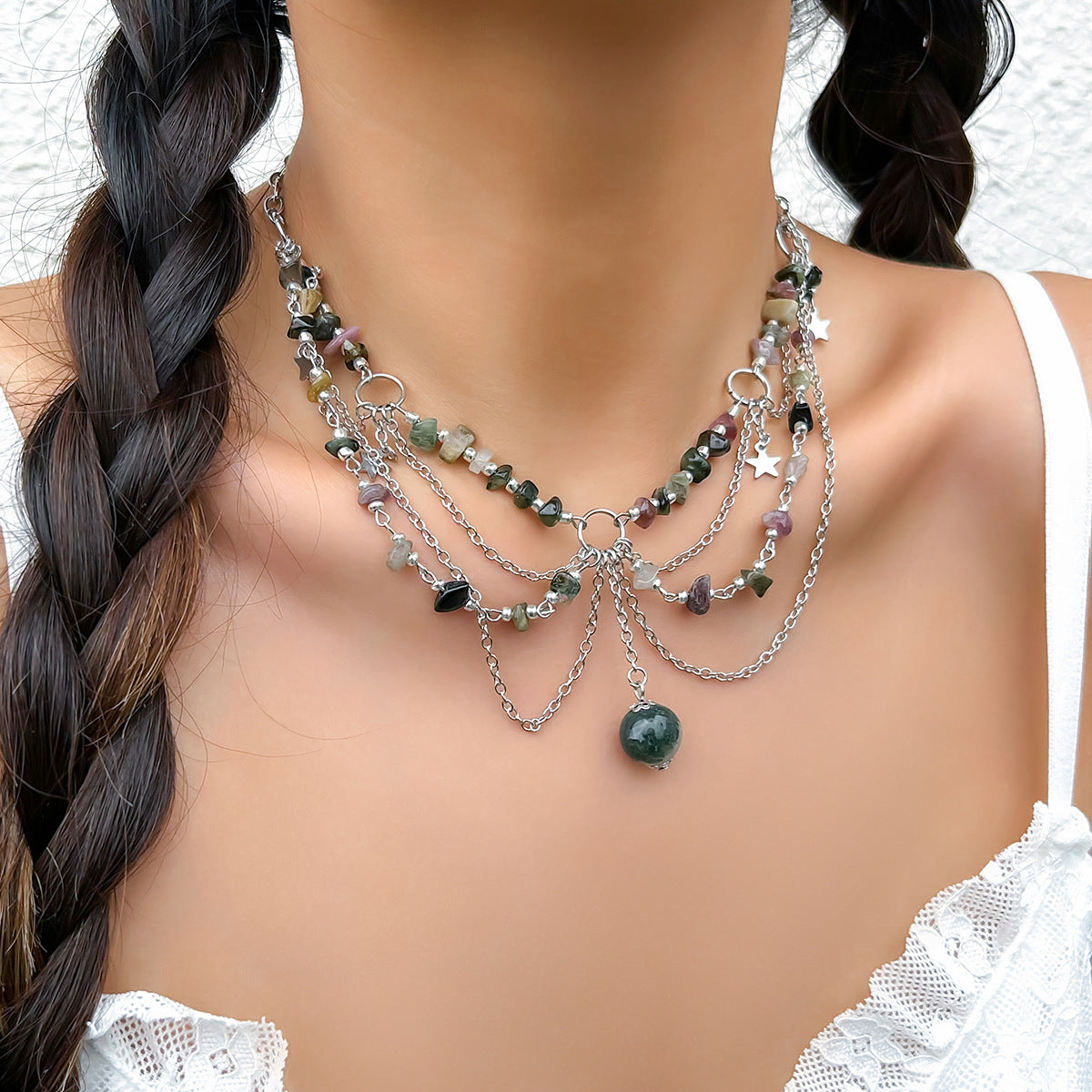 Sisslia Multi-layer Fine Jewelry Gold Plated butterfly necklace Pearl Necklace Personality Bohemian Fashion Jewelry Necklaces
