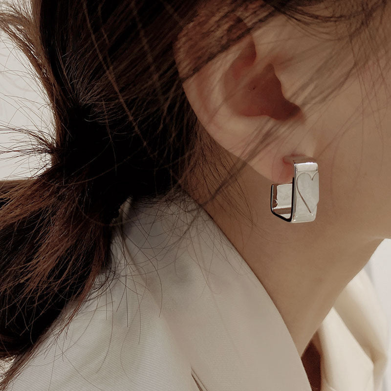 Fashion heart Stud Earrings