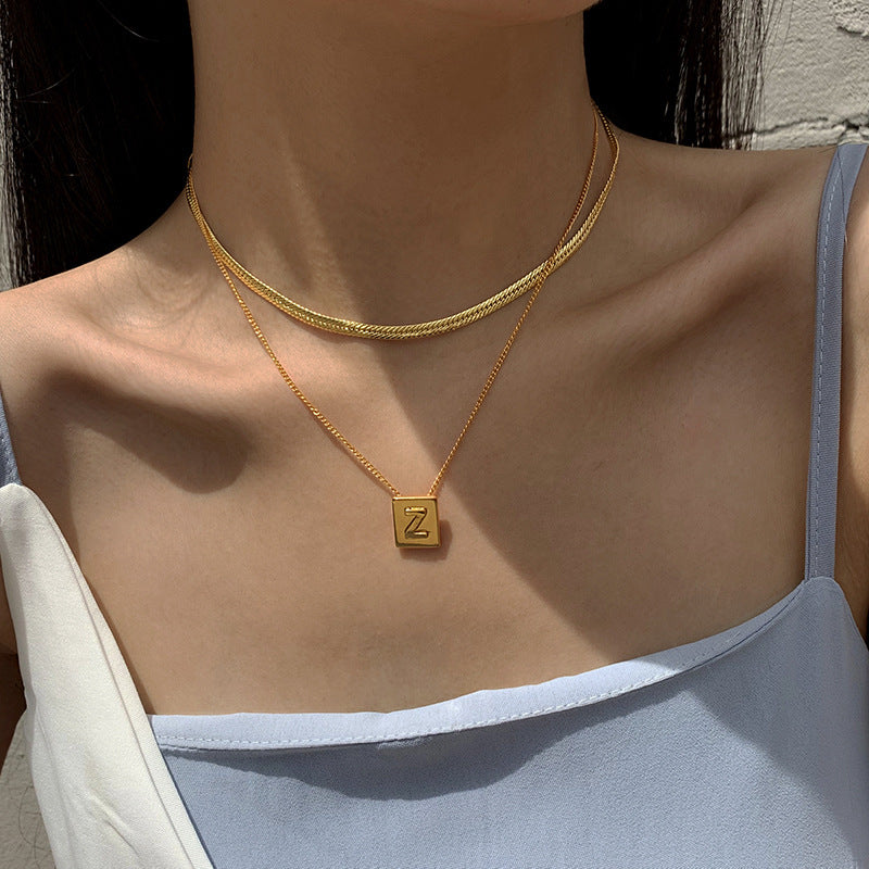 Stainless Steel Gold Plate Necklace