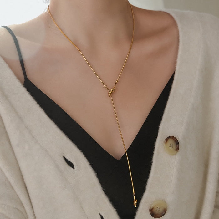Gold  Stainless Steel Necklace