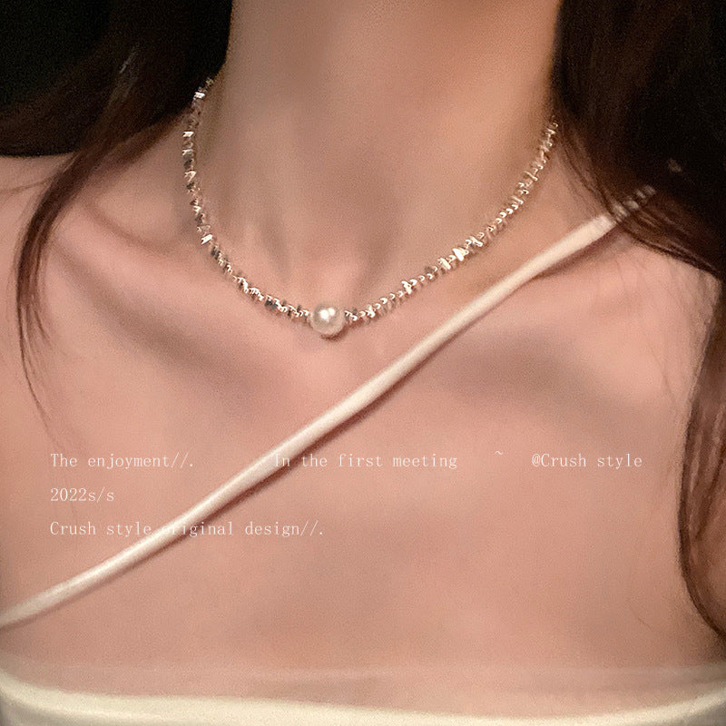 SISSLIA 2023 New Luxury Customized Necklace Pearl Design Rhinestone Fashion Jewelry Necklaces