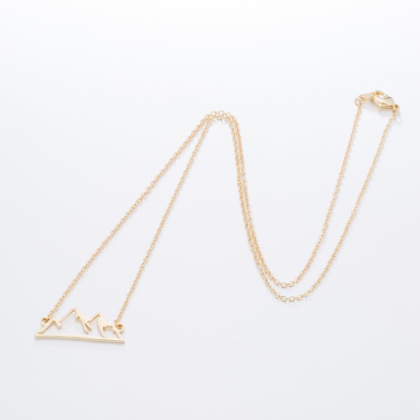SISSLIA Fashion Wholesale Geometric Mountain Necklace Stainless Steel Fashion Popular Pendant Necklace For Women