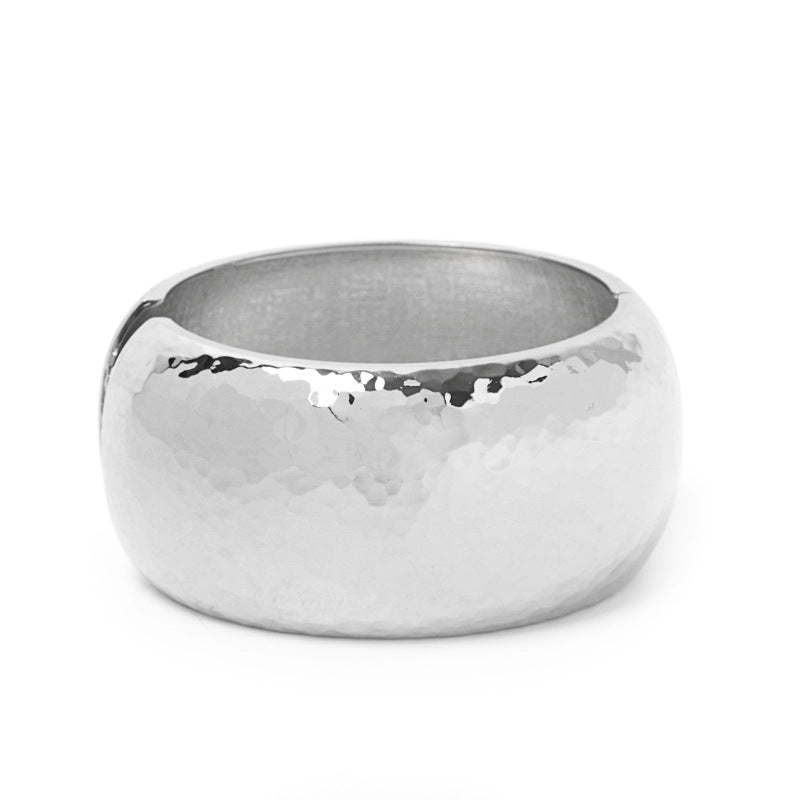 Sisslia Wholesale Women Fashion Alloy Bangle Europe and America Exaggerated Wide Bangle For Women