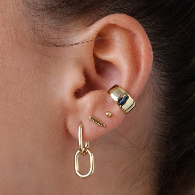 SISSLIA Geometric Square Oval Hoop Earrings for Women Vintage Golden Drop Dangle Hot Elegant Love Earrings Gift