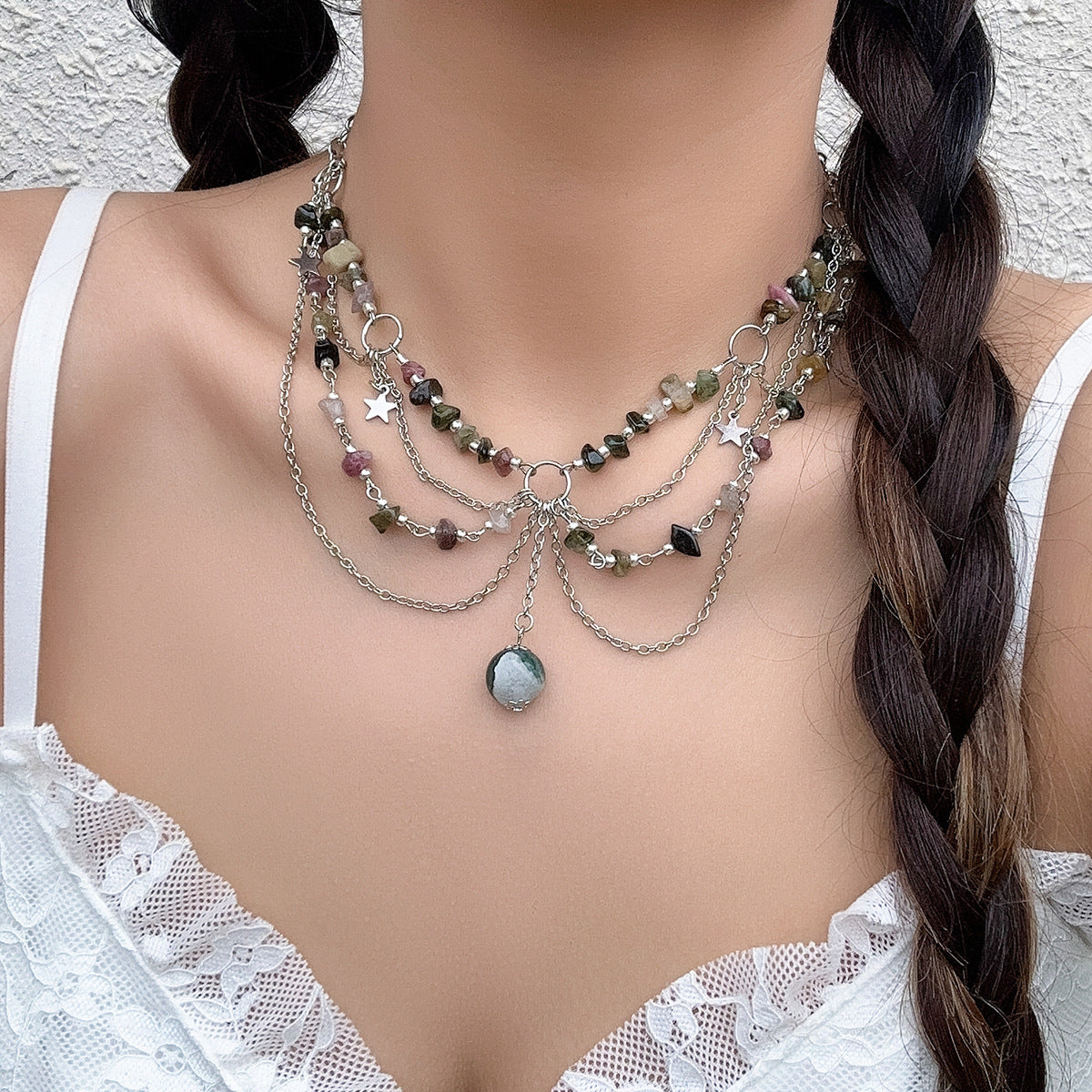 Sisslia Multi-layer Fine Jewelry Gold Plated butterfly necklace Pearl Necklace Personality Bohemian Fashion Jewelry Necklaces