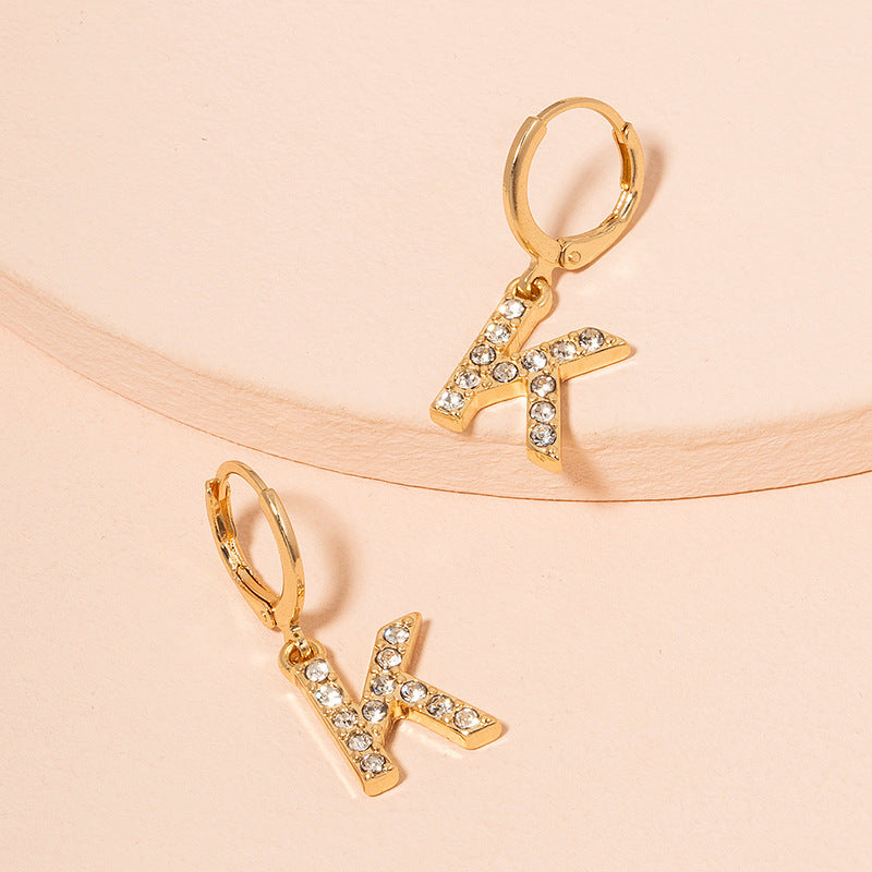 Fashion Acrylic Letter Earrings