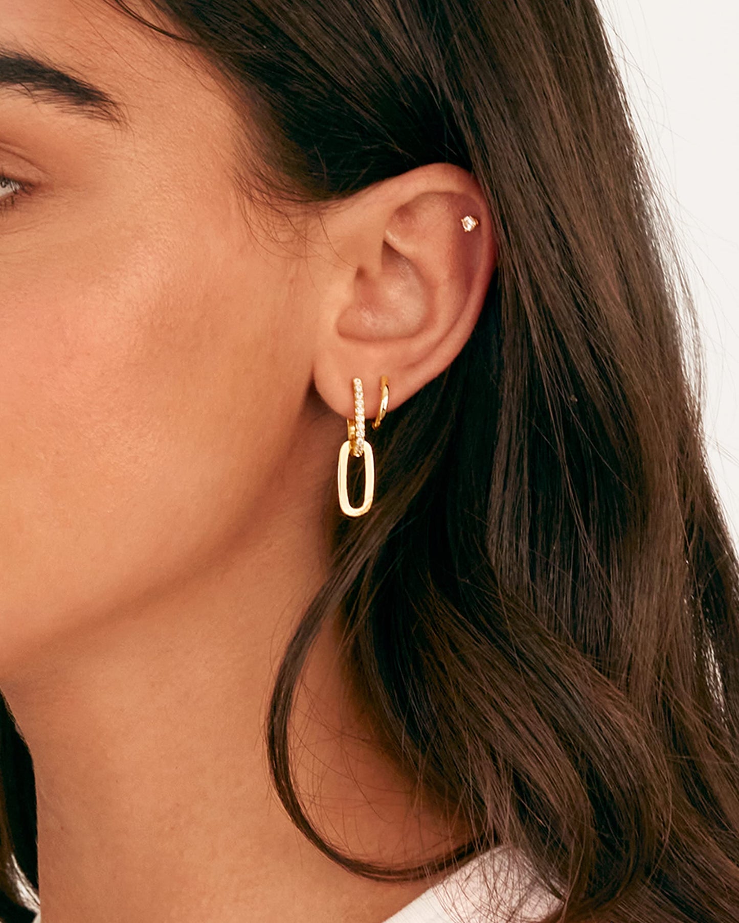 SISSLIA Geometric Square Oval Hoop Earrings for Women Vintage Golden Drop Dangle Hot Elegant Love Earrings Gift