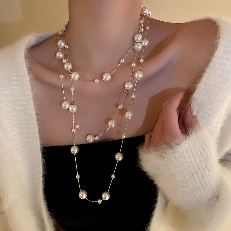 Fairy Long Pearl Necklace