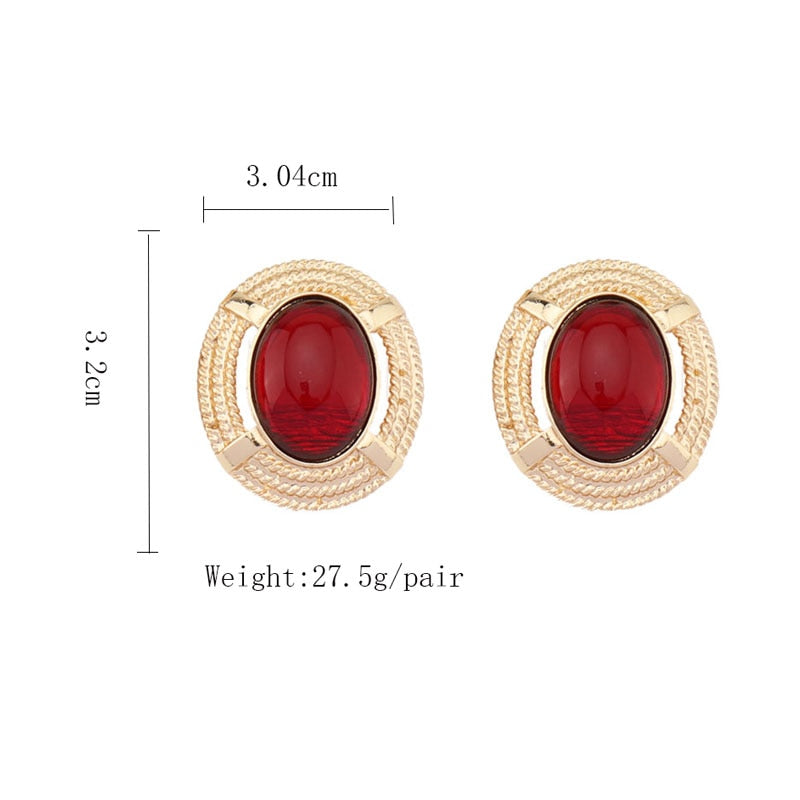 Vintage Gold Metal Earrings