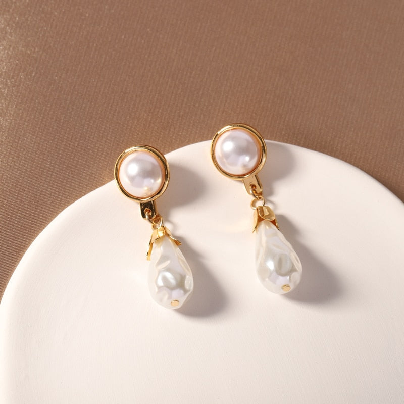 BAROQUE  925 Sterling Silver Pearl Earrings