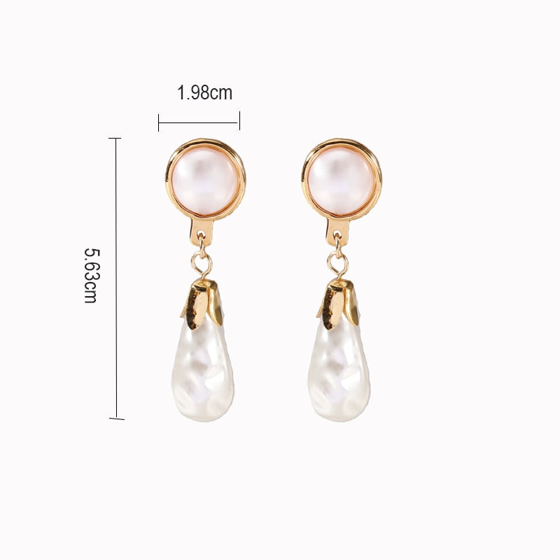 BAROQUE  925 Sterling Silver Pearl Earrings