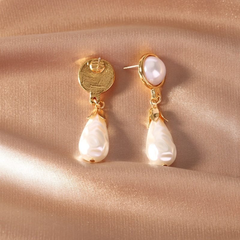 BAROQUE  925 Sterling Silver Pearl Earrings