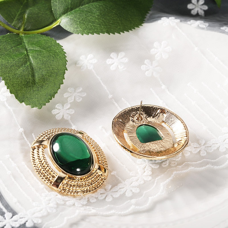Vintage Gold Metal Earrings