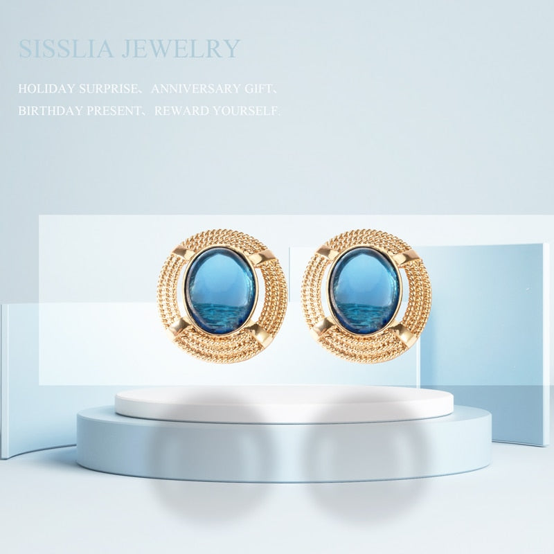 Vintage Gold Metal Earrings